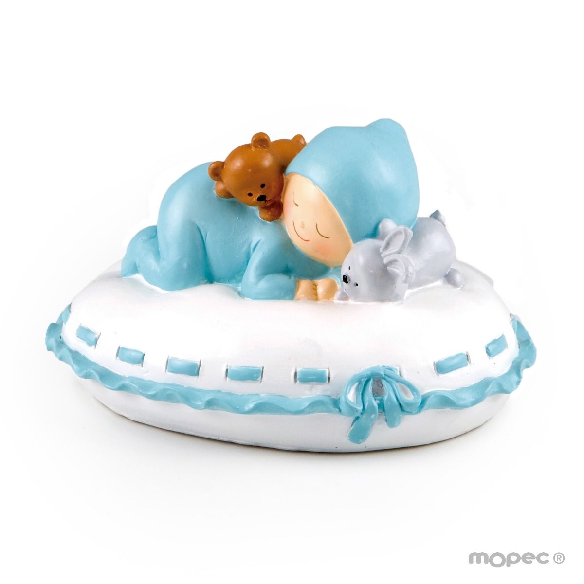 Figurine De Gateaux Et Tirelire Avec Bebe Sur Oreiller Rose Vente En Gros Mopec