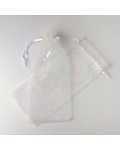 White organza bag 14.5x32cm., min.25