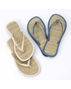 Flip flop bambú en azul/rosa talla M, min.2