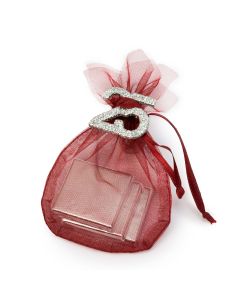 25th anniversary burgundy bag 3 chocolates