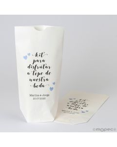 Kit Disfruta white paper bag 12x21x5cm.