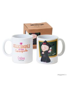 Taza cerámica Pita graduación y pizarra