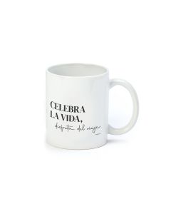 Tasse en céramique Celebra la Vida dans boîte-cadeau