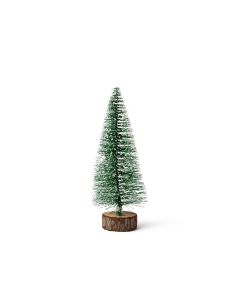 Albero di Natale piccolo 16 cm. con base in legno