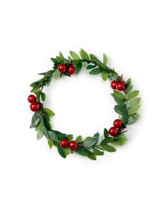 Holly flower wreath