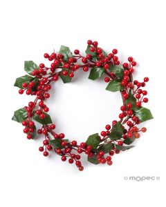 Christmas holly wreath 30cm.diameter