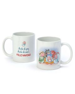 Taza cerámica Feliz Navidad Pit & Pita Belén  caja regalo