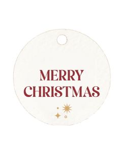 Merry Christmas round card  Ø 3 cm (pricex54)