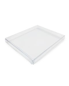 Estuche PVC transparente 14,2x11,7x1,4cm. min.25