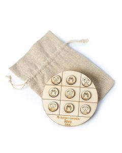 Personalized wooden tic-tac-toe game  for Communion