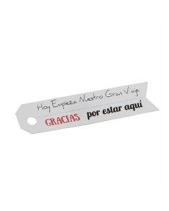 Tarjeta Nuestro Gran Viaje 6,5cm.(preciox51u.) min.51