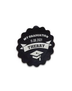 Etiq. adh. MY GRADUATION ondas negra 1hj=24u.min.5