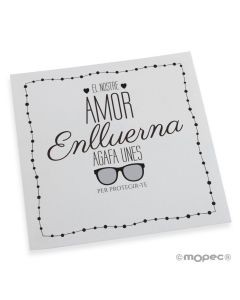 Black sunglasses Enlluerna display card CAT 16x16cm