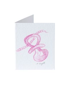 Carte livre tétine rose, prix x 100pcs.