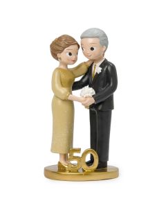 Cake topper Pop & Fun standing Golden Anniversary