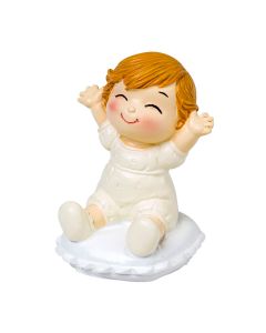 Figura bebé Pop &Fun sentado en cojín 8cm.