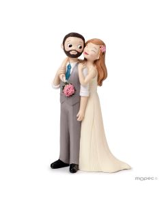 Pop&Fun wedding couple groom with vest and beard 21cm.