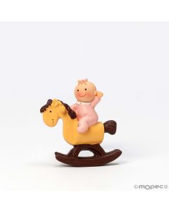 Imán Pita en caballo de madera 5x4,5 cm