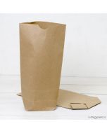 Pack 50 bolsa papel kraft con base 18x32X7cm.