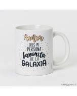 Taza cerámica Eres mi persona favorita..disponible en varios idiomas