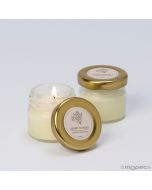 Aromatic candle in small jar, box of 6pcs.