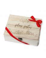 Christmas gift pack  box village customizable with chocolates