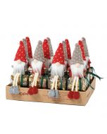 Set 12  Gnome box with wooden base 8 croki-chocs 