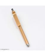 Golden marker pen with pointer and mobile holder, min.10