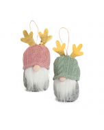 Gnome chapeau vert et rose, assorti min.4