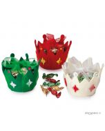 Couronne feutre blanche verte rouge 25minifruits 3assort