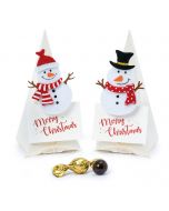 Box snowman felt peg card incuded 3 croki-choc