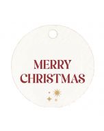 Carte ronde Merry Christmas Ø 3 cm (prixx54)