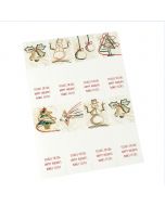 Happy Holidays Trazos bookmark 3 languages 5.2x15cm min.5