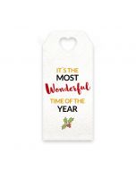 White gift card WONDERFUL 3x7cm (pricex24ps)