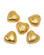 Cora-choc, corazones dorados rellenos de praliné 1 Kg.*