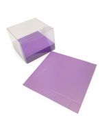 Base carton brillant vert 10x2x10cm