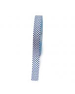 Nastro bianco punti blu navy 20mmx50m