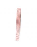 White ribbon pink points 20mmx50m