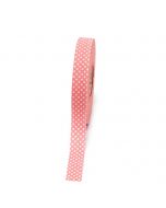 Pink ribbon point white  points 20mmx50m