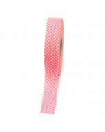 Nastro rosa a pois bianchi 30mmx50m