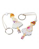 Assorted ballerinas keychain