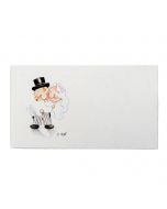 Pre-cut Pit&Pita bride on arms tag, 1sheet = 30tags