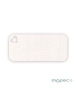 Biglietto bianco buco cuore 7x3,2cm, (prezzo x 24pz)