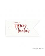 Tarjeta bandera Felices Fiestas 3,7x1,7cm  min.77