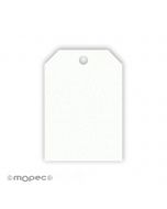 Biglietto bianco rettangolare angoli 2,7X4cm.(prezzo x 50pz)