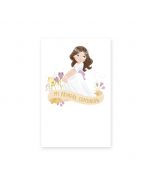 First communion Card girl holding skirt 25pcs.