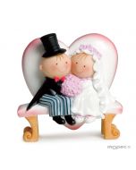 Cake topper Pit&Pita seated 15cm