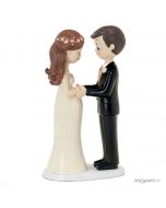 Pop & Fun cake topper pregnant bride, 21cm