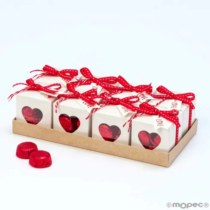 Comprar caja corazón con bombones personalizada y publicitaria, Caja De  Corazon