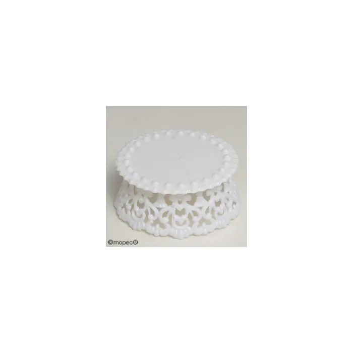 Peana pastel pequeña plástico 8cm diam. x 3,8cm | Mopec